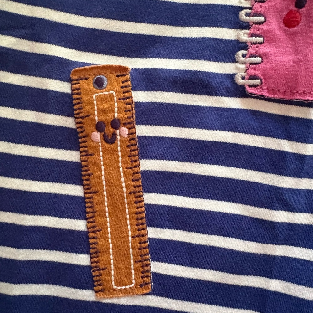MINI BODEN Back To School Appliqué Tunic *new with tags* - Picture 3 of 8